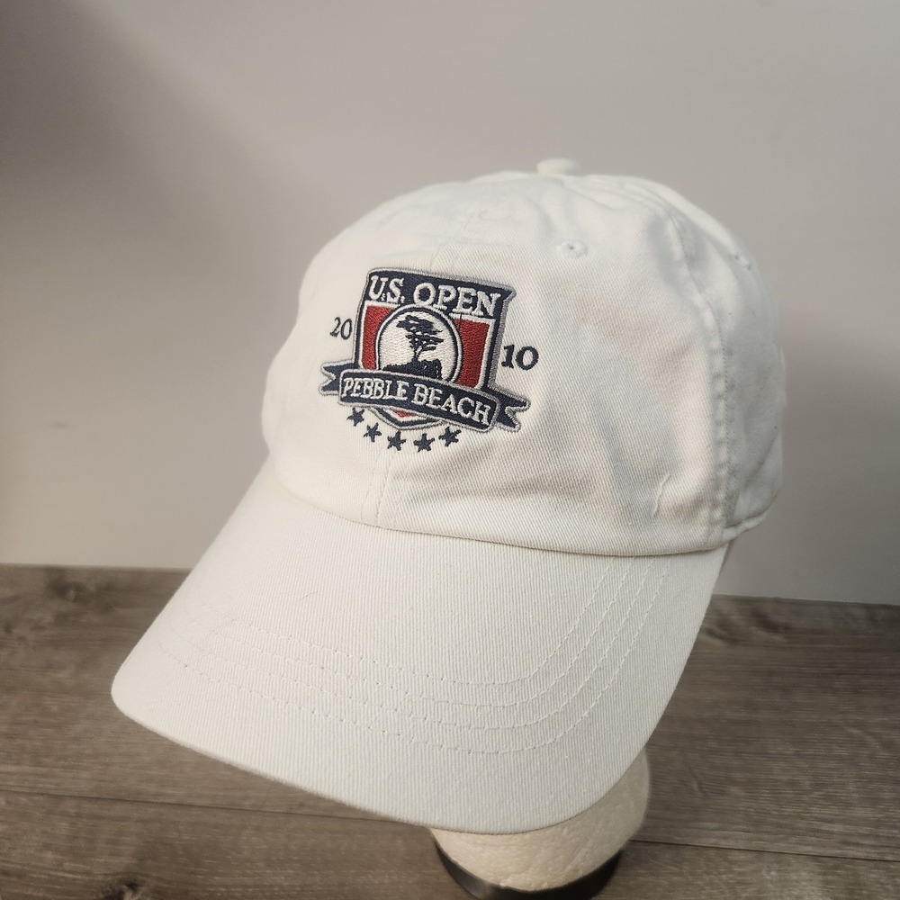 2010 US Open Pebble Beach Golf White Ahead Strapback Adjustable Baseball Cap Hat